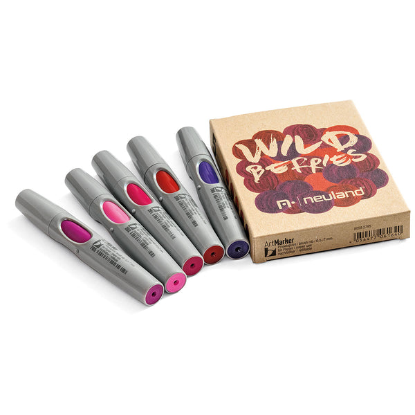 Neuland No.One® Art brush nib 0,5-7 mm,: 5/colour sets